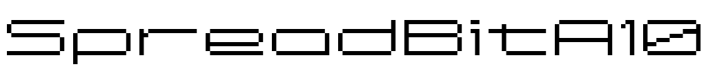 SpreadBitA10 Font Image