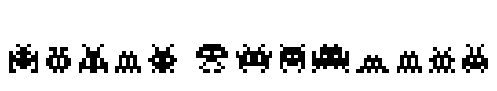 Pixel Invaders Font Image