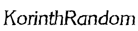 KorinthRandom Font Image