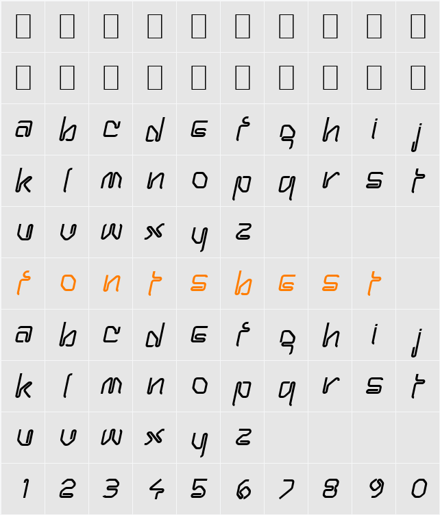 Hanger Character Map