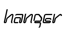 Hanger Font Image