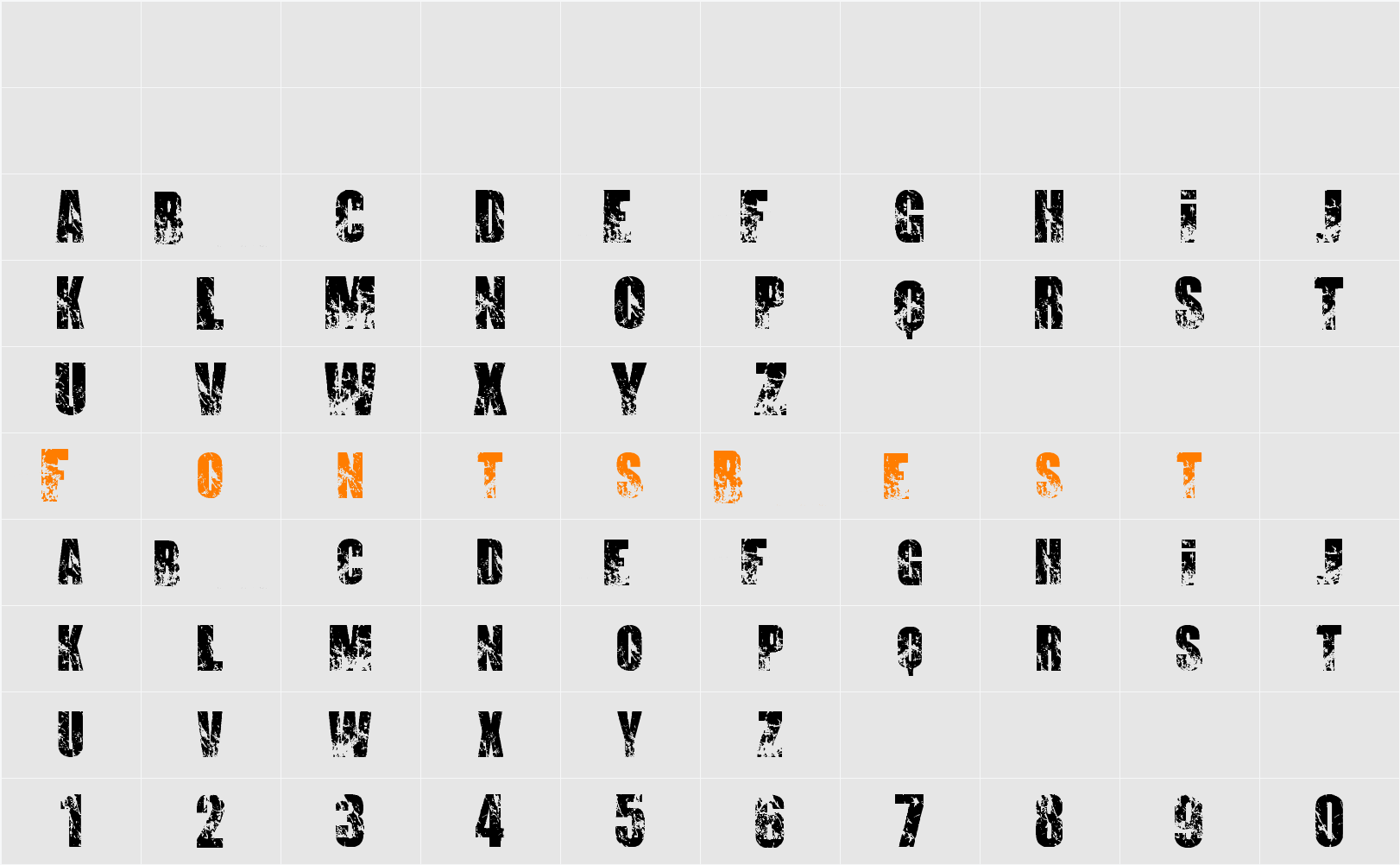 PROMISES BROKEN DREAM Character Map