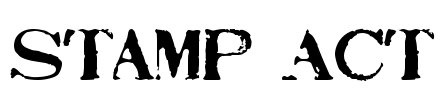 Stamp Act Font Image