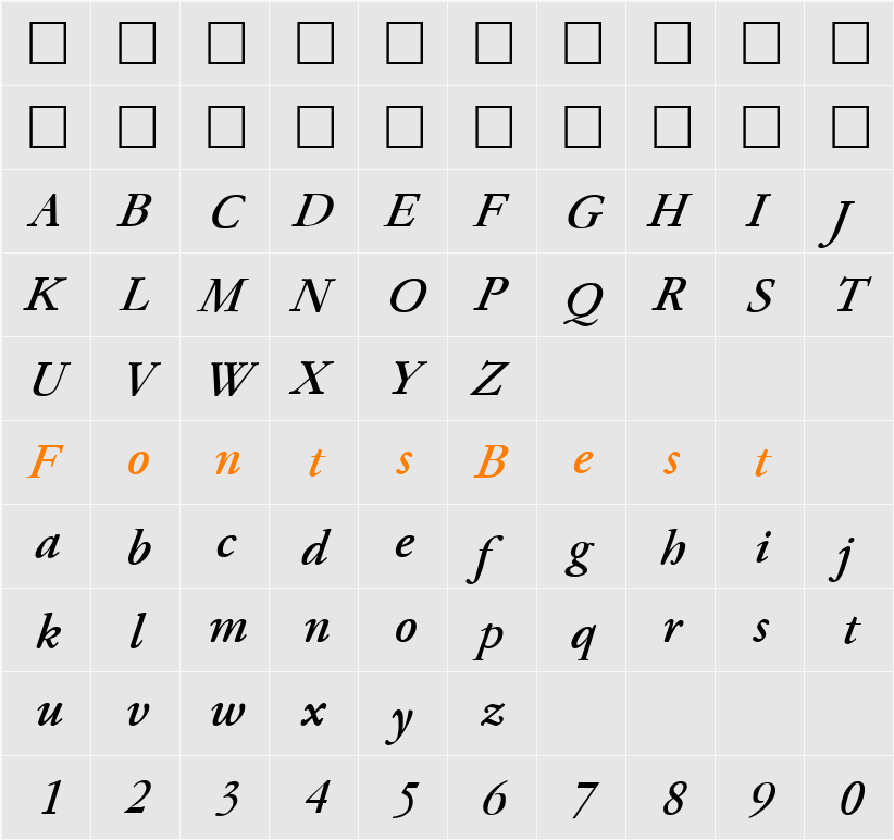 Paramount Character Map