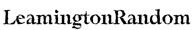 LeamingtonRandom Font Image