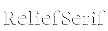 ReliefSerif Font Image