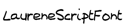 LaureneScriptFont Font Image
