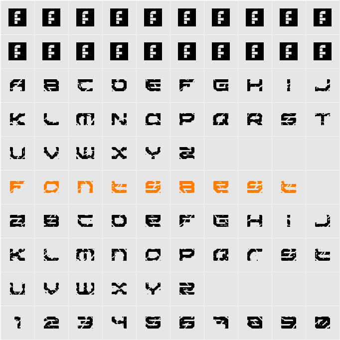 Sector 017 Character Map