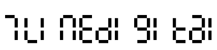 7LineDigital Font Image