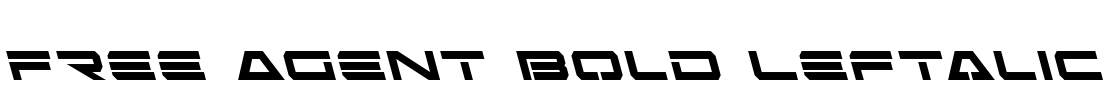 Free Agent Bold Leftalic