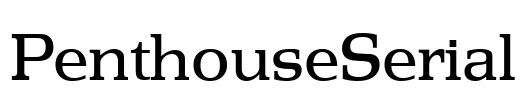 PenthouseSerial Font Image