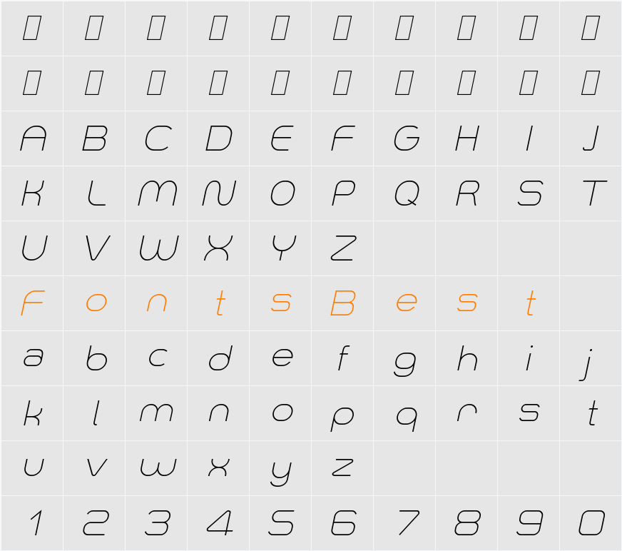 Smush Light Character Map