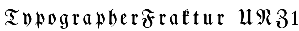 TypographerFraktur UNZ1 Font Image