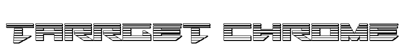 Tarrget Chrome Font Image