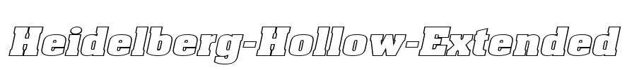 Heidelberg-Hollow-Extended Font Image