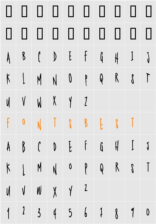 Nerdproof Character Map