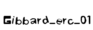 Gibbard_erc_01 Font Image