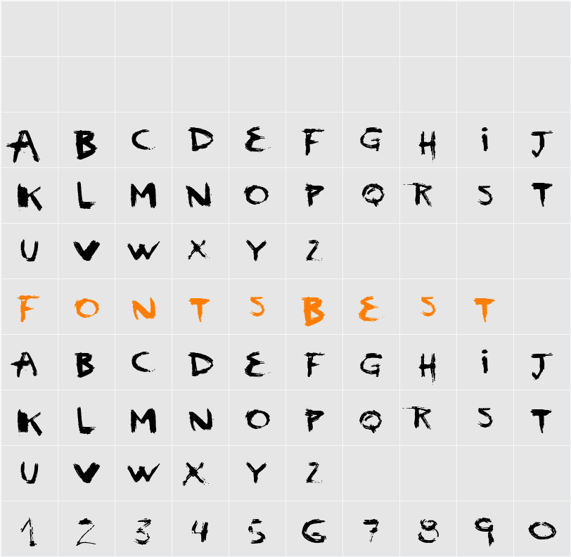 vtks scream Character Map