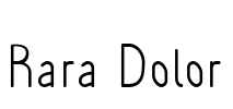 Rara Dolor Font Image