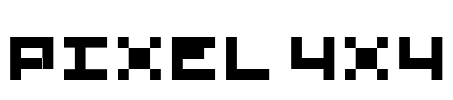 Pixel 4x4 Font Image