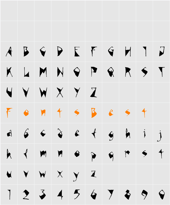 Blink Character Map