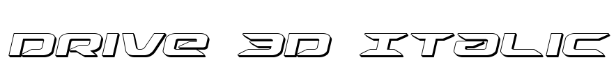 Drive 3D Italic