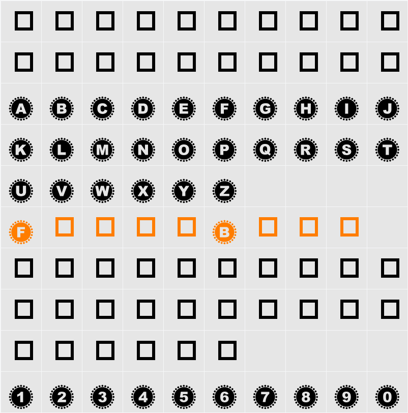 4YEO IN Character Map