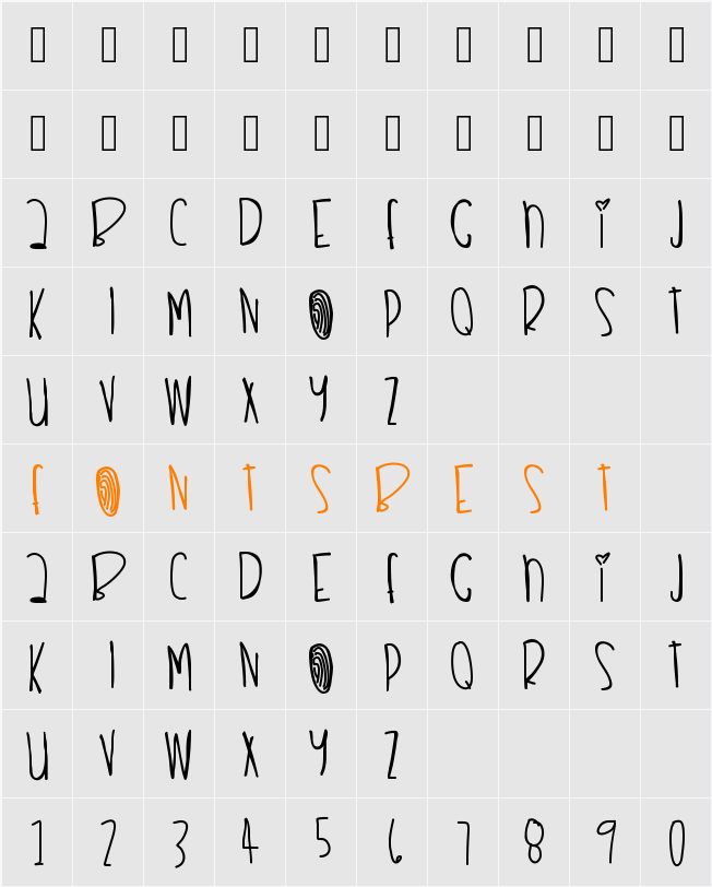 RemixThisDopeshit Character Map