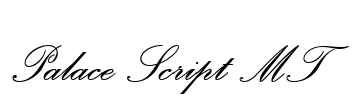 Palace Script MT Font Image