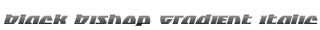 Black Bishop Gradient Italic