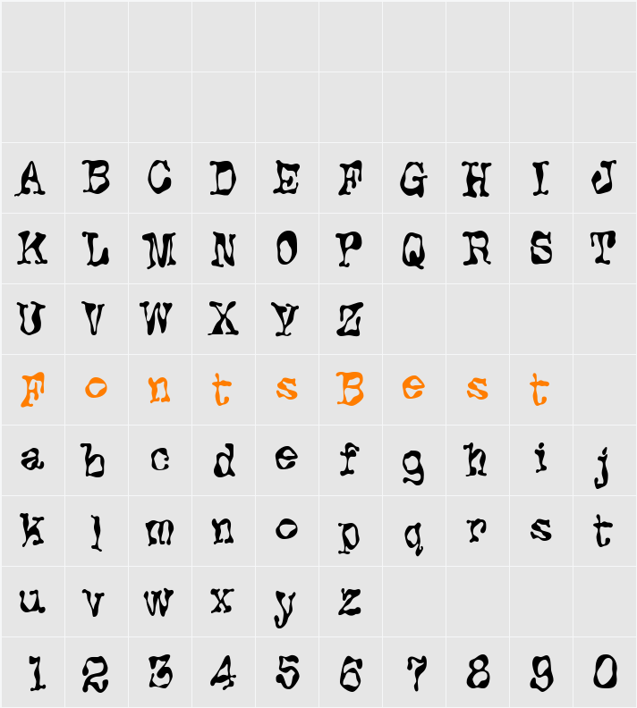 Protoplazm Character Map