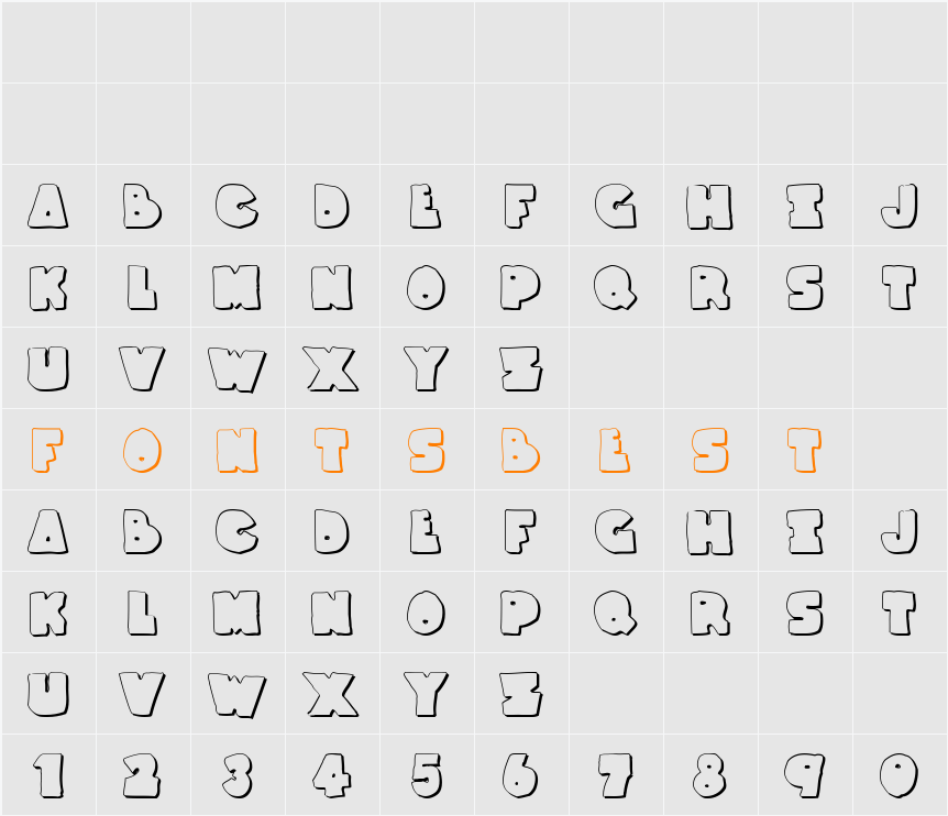 Thunder Thighs Shadow Character Map