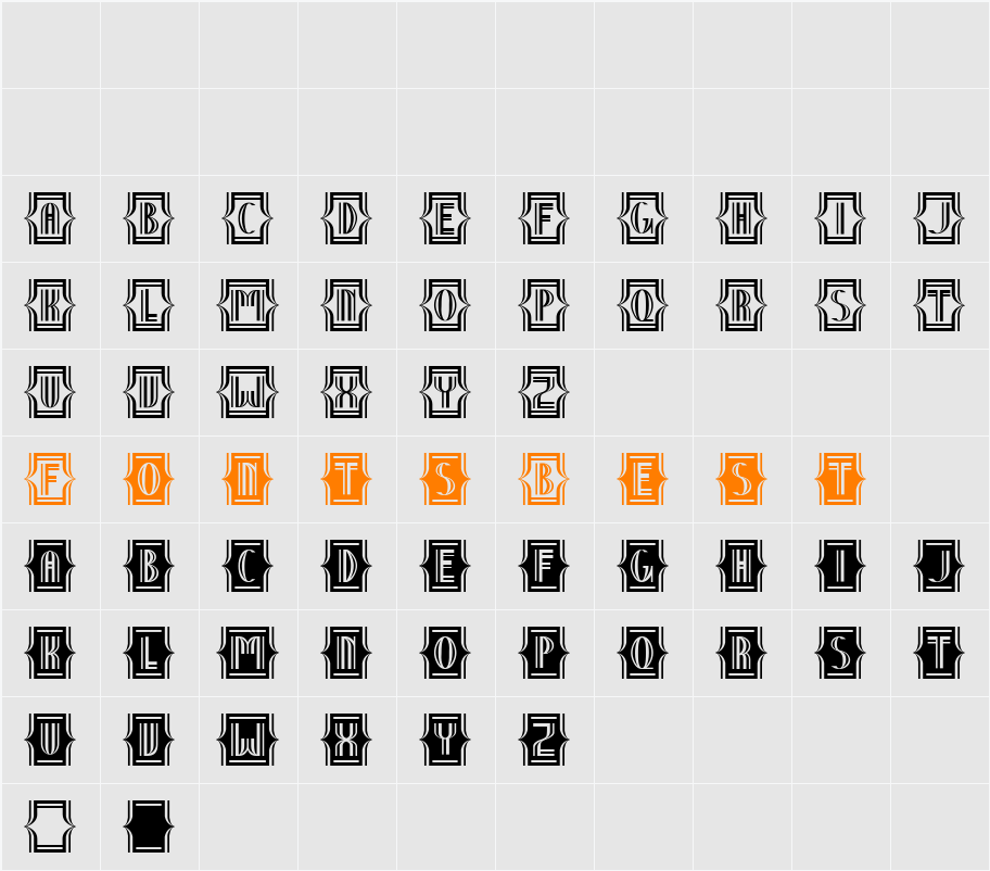 Nineteen Ten Vienna - Extra Character Map