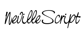 NevilleScript Font Image