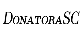 DonatoraSC Font Image