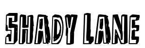 Shady Lane Font Image
