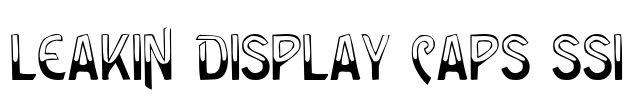 Leakin Display Caps SSi Font Image