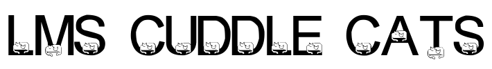 LMS Cuddle Cats Font Image