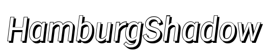 HamburgShadow Font Image