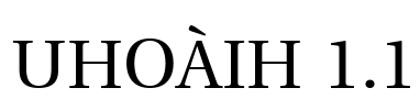 UHoàiH 1.1 Font Image