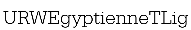 URWEgyptienneTLig Font Image