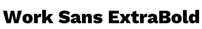 Work Sans ExtraBold