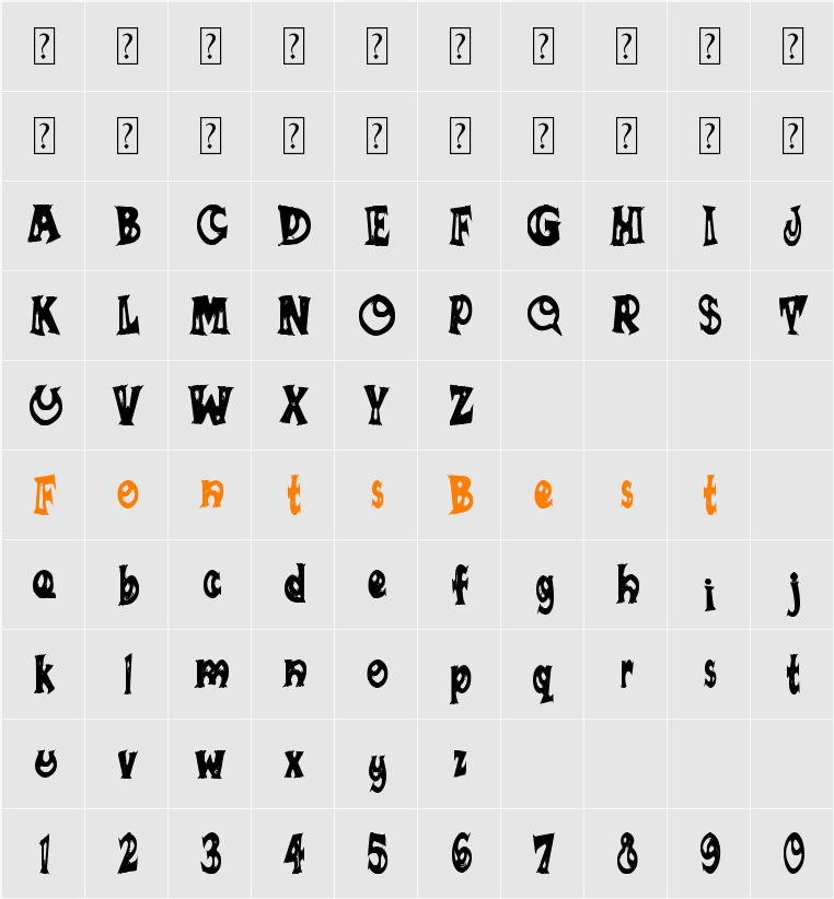 SUMANANKI Character Map