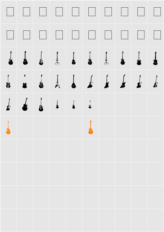 Jazzed Up Character Map