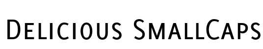 Delicious SmallCaps Font Image