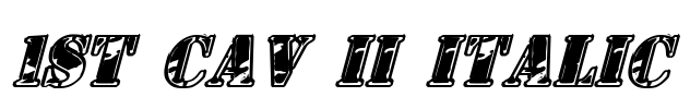 1st Cav II Italic
