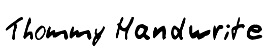 Thommy Handwrite Font Image