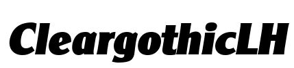 CleargothicLH Font Image