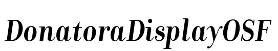 DonatoraDisplayOSF Font Image