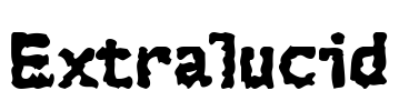 Extralucid Font Image